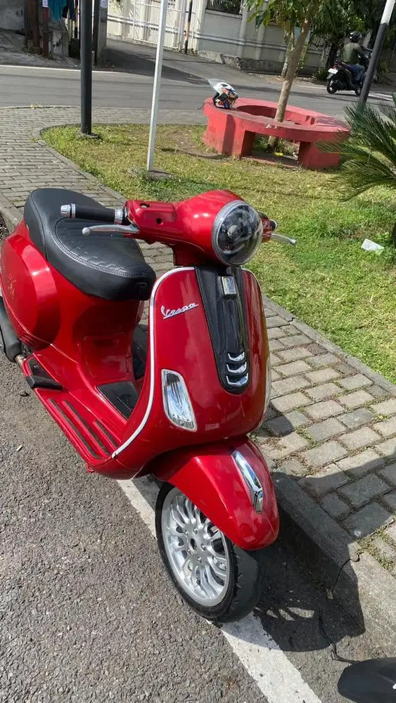 vespa lx 150 3v 2014 injeksi merah rare