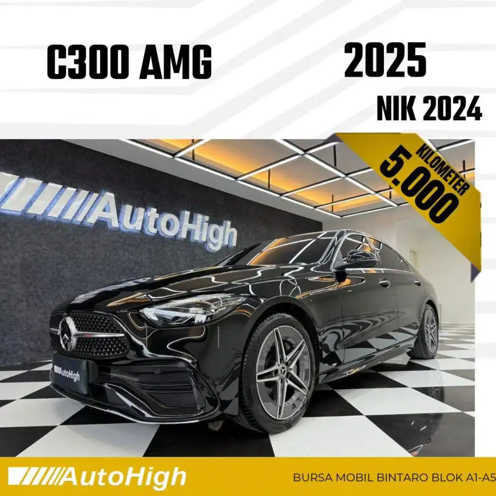 DP10% [Km5.000] C300 AMG 2024 Black Reg 2023 #AUTOHIGH