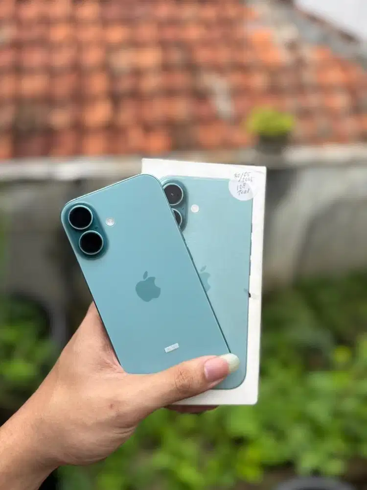 iPhone 16 Basic Teal 128Gb Baru Charge 2 Kali! iBox