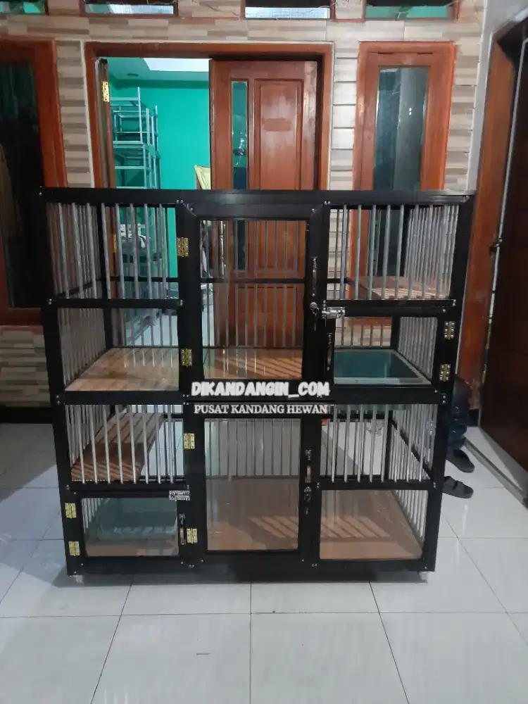 Kandang kucing alumunium bisa custom bayar cod