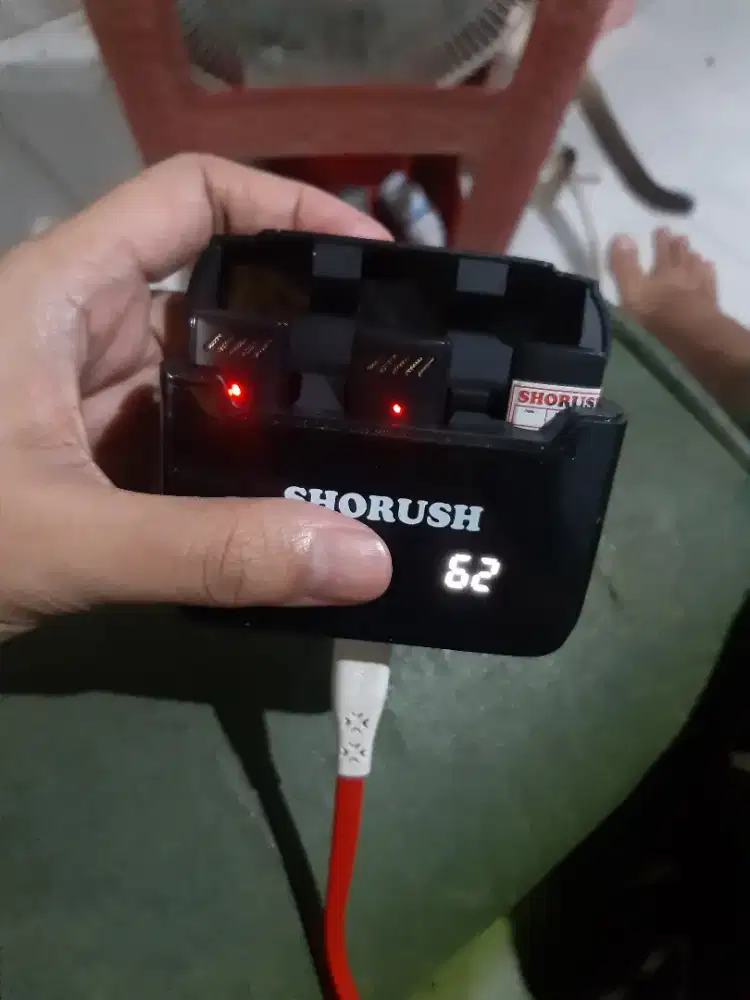 Clip on wireless untuk iphone, 2 mic