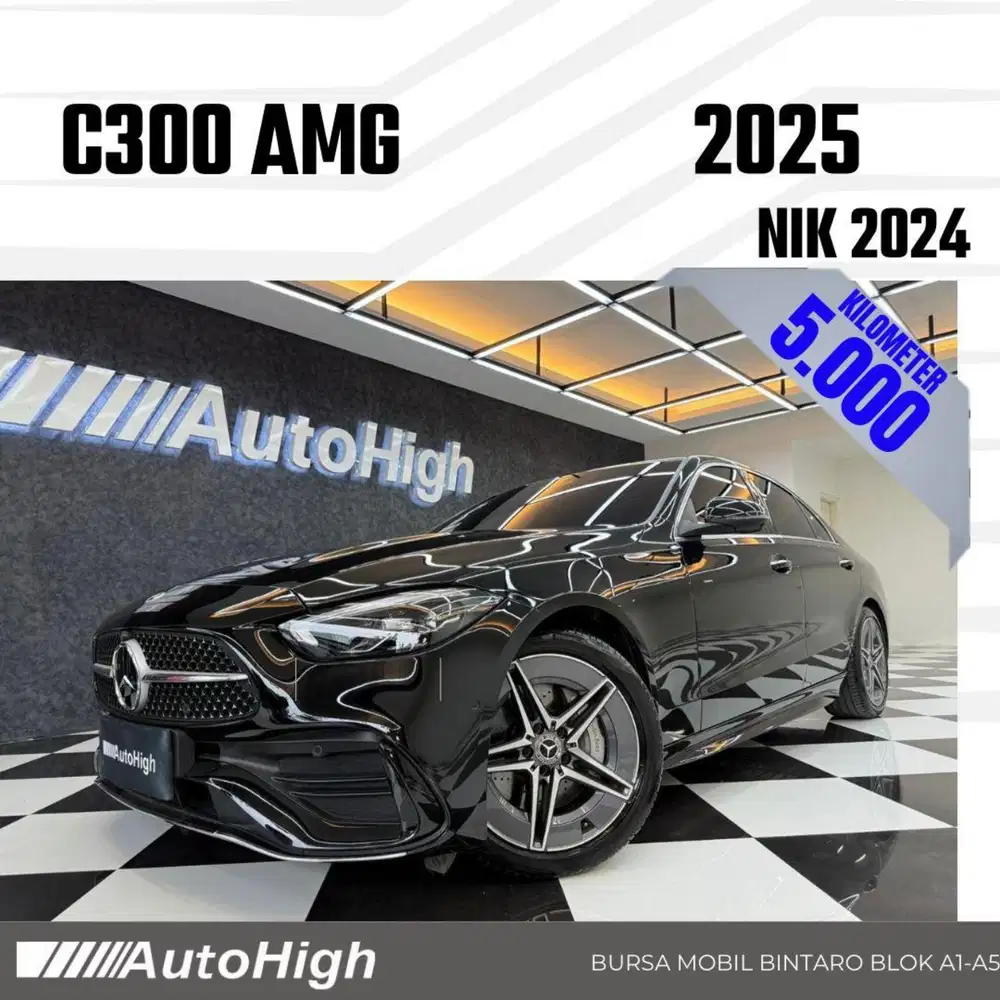 DP10% [Km5.000] C300 AMG 2024 Black Reg 2023 #AUTOHIGH
