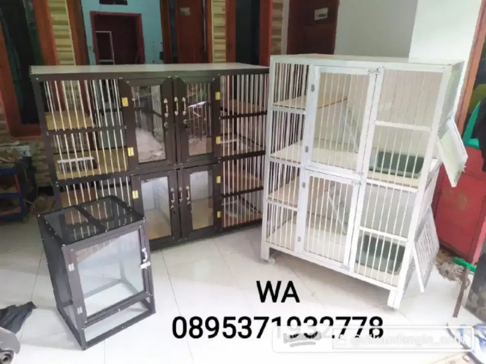 KANDANG KUCING ALUMUNIUM SIAP KIRIM