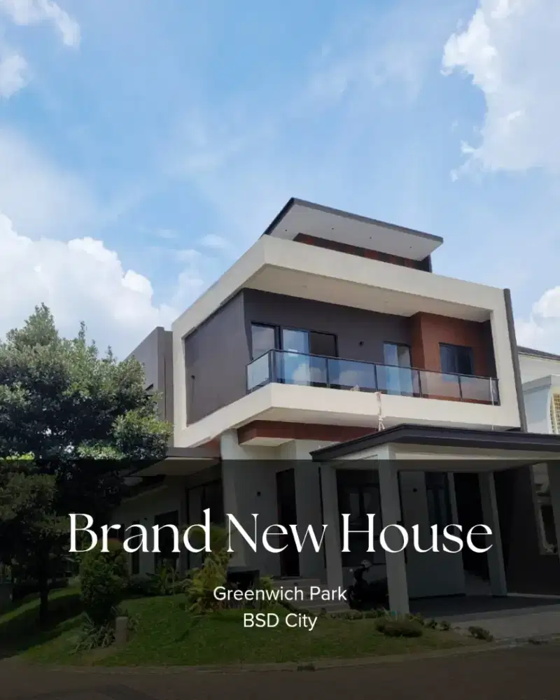 Rumah Mewah Greenwich BSD Hoek  LT 255 LB 428 Harga 8,95M