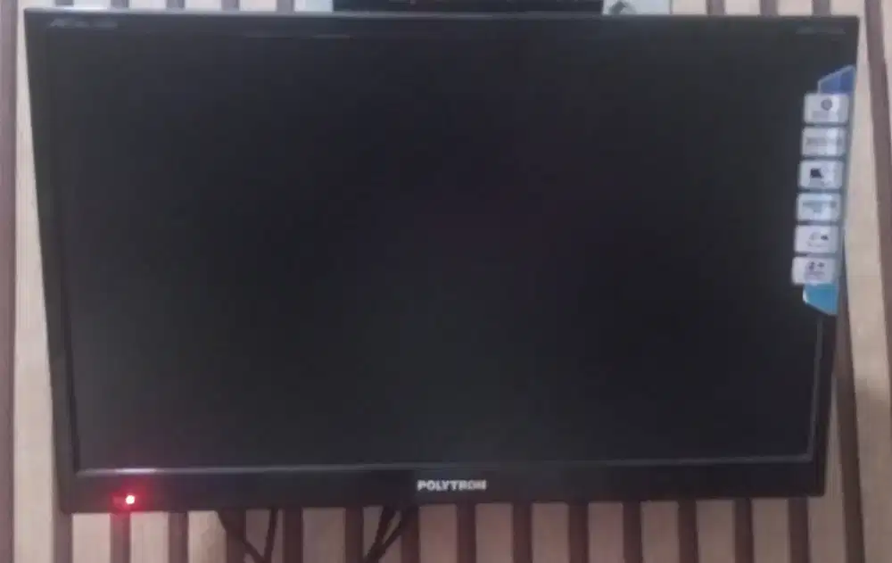 TV LED 24 INC POLYTRON+STB Digital Ors Bagus & Normal BEKUT