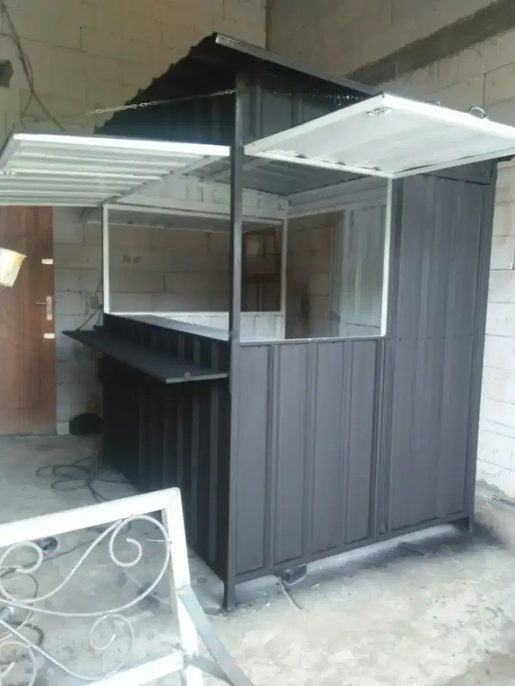 Booth semi kontainer custom, kios jualan