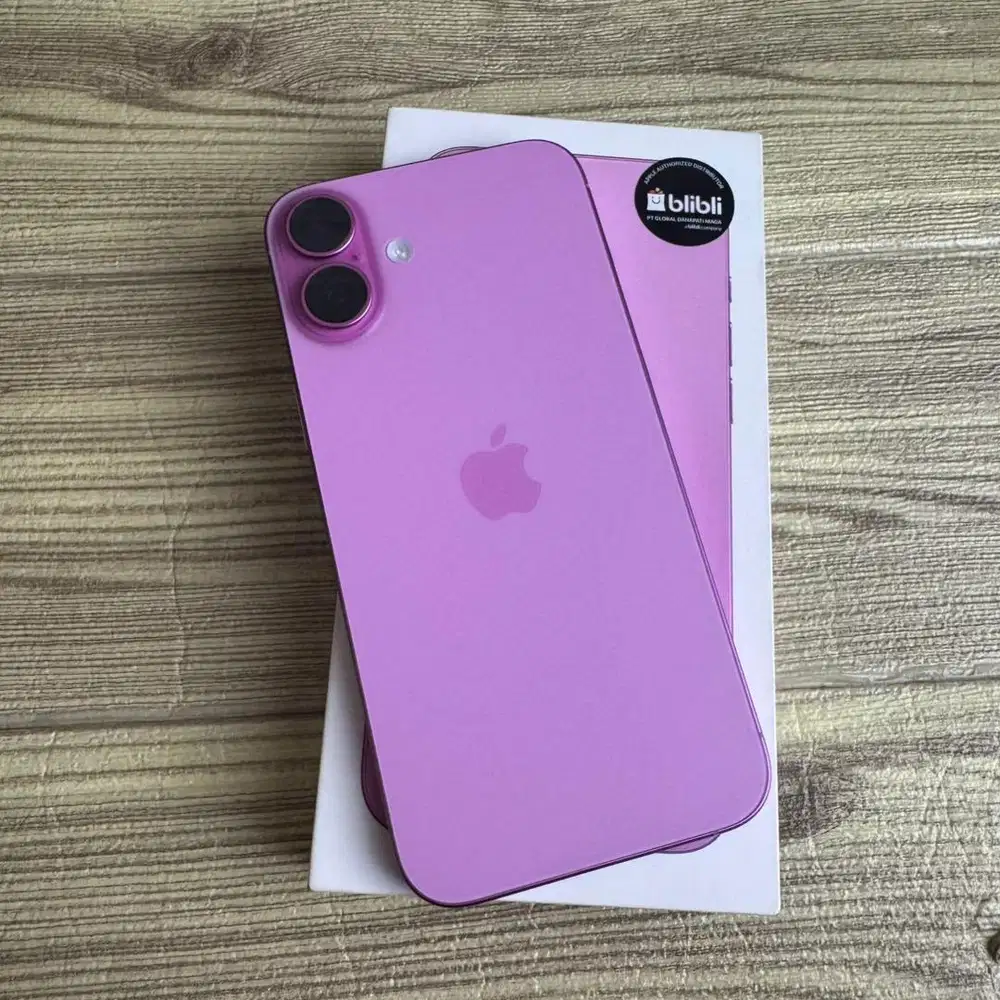 Iphone 16 plus 128gb Pink Ibox Like new Bisa COD dan TT