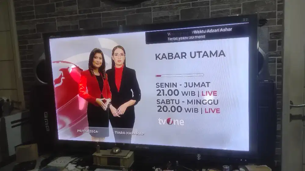 Jual TV LED Polytron XCel LED 55 inch 3D ukuran layar datar Lebar Jumb