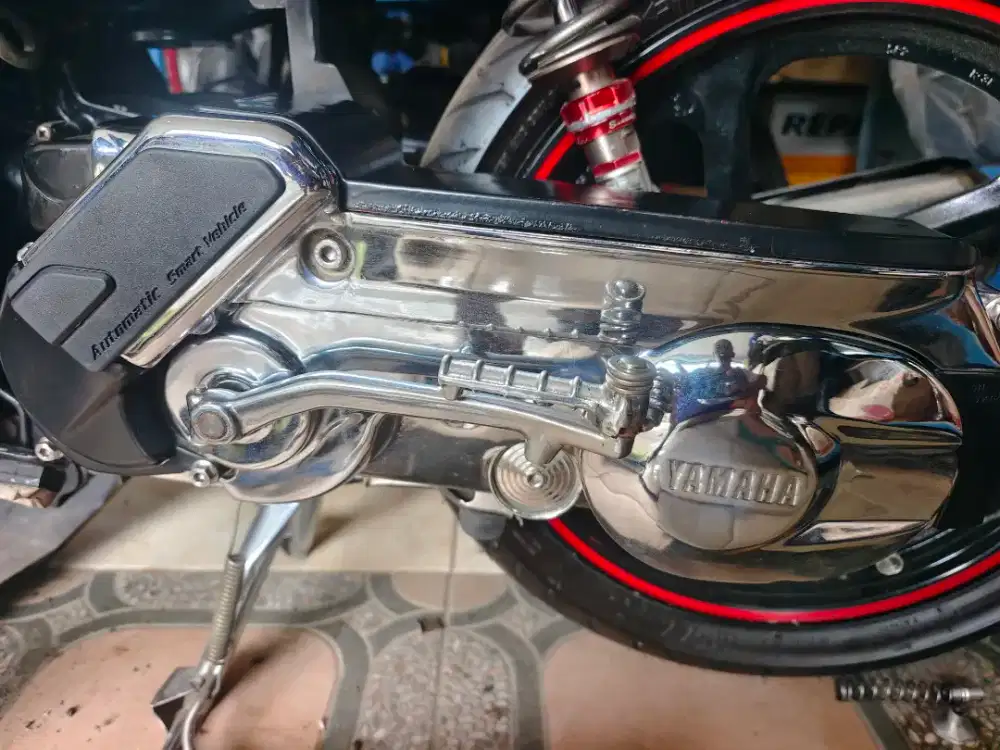 Cover CVT komplit yamaha nouvo z chrome