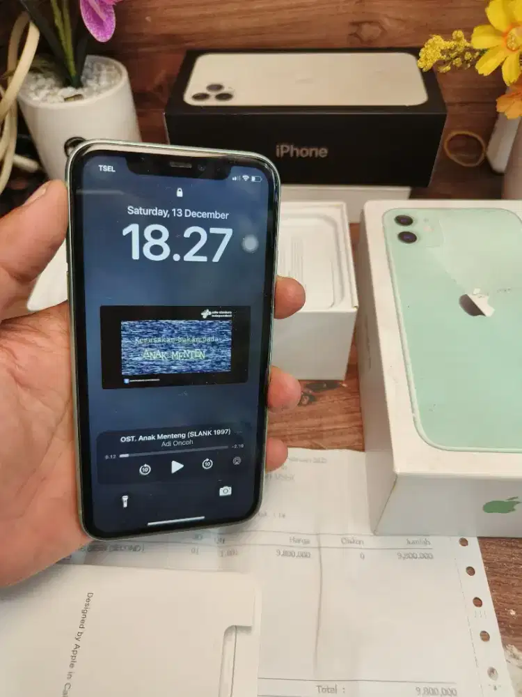 Iphone 11 128 GB green

Inter aman si gal life time

Kondisi mulus 95%