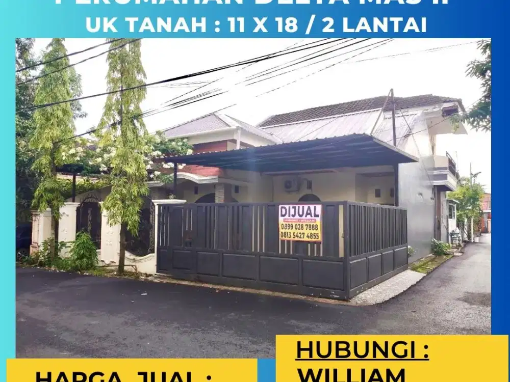 JUAL RUMAH DELTA MAS 2 JL BORONG RAYA MAKASSAR