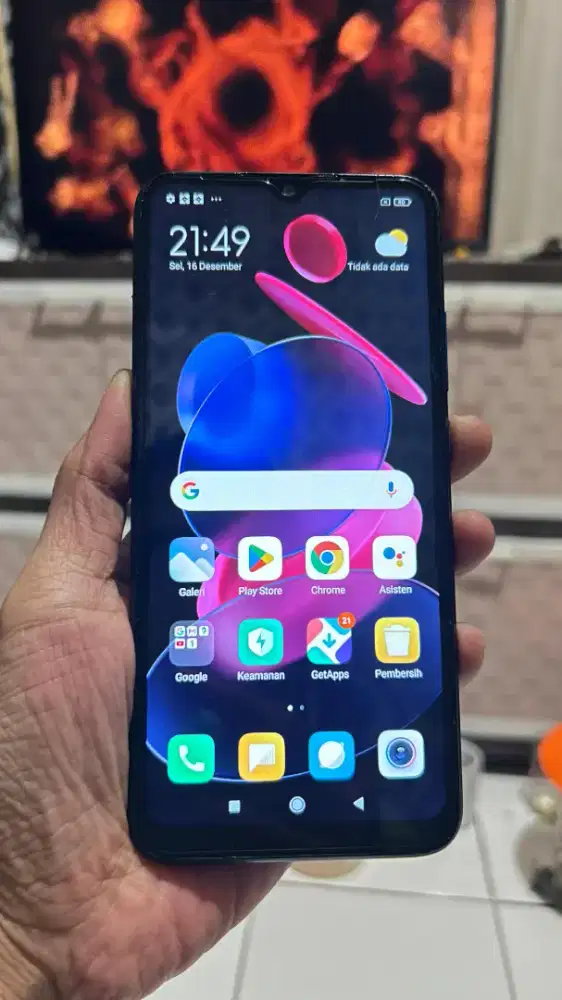 Xiaomi 9a ram 2/32 kelengkapan hape dan kabel