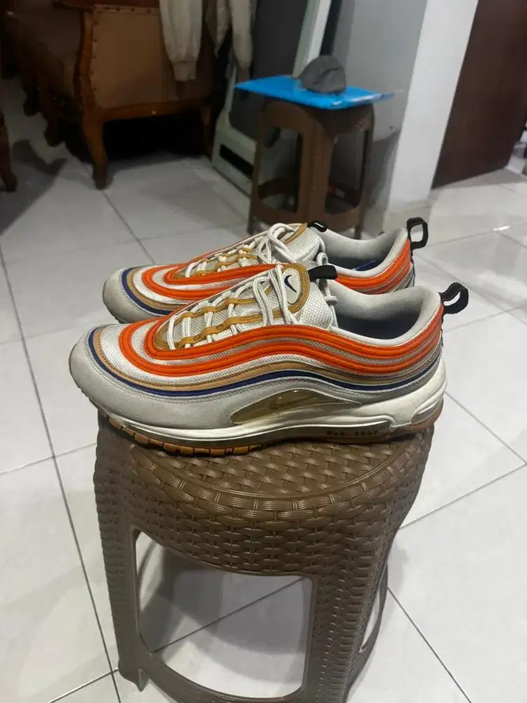Sepatu Sneakers Nike air max 97 se safety orange Original size 45