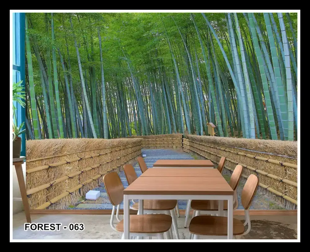 Wallpaper dinding custom 3dimensi