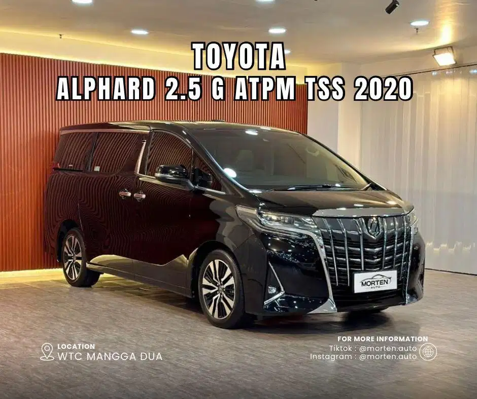 Toyota Alphard 2.5 G ATPM TSS 2020 Odo 27 Ribu Record Antik Bergaransi