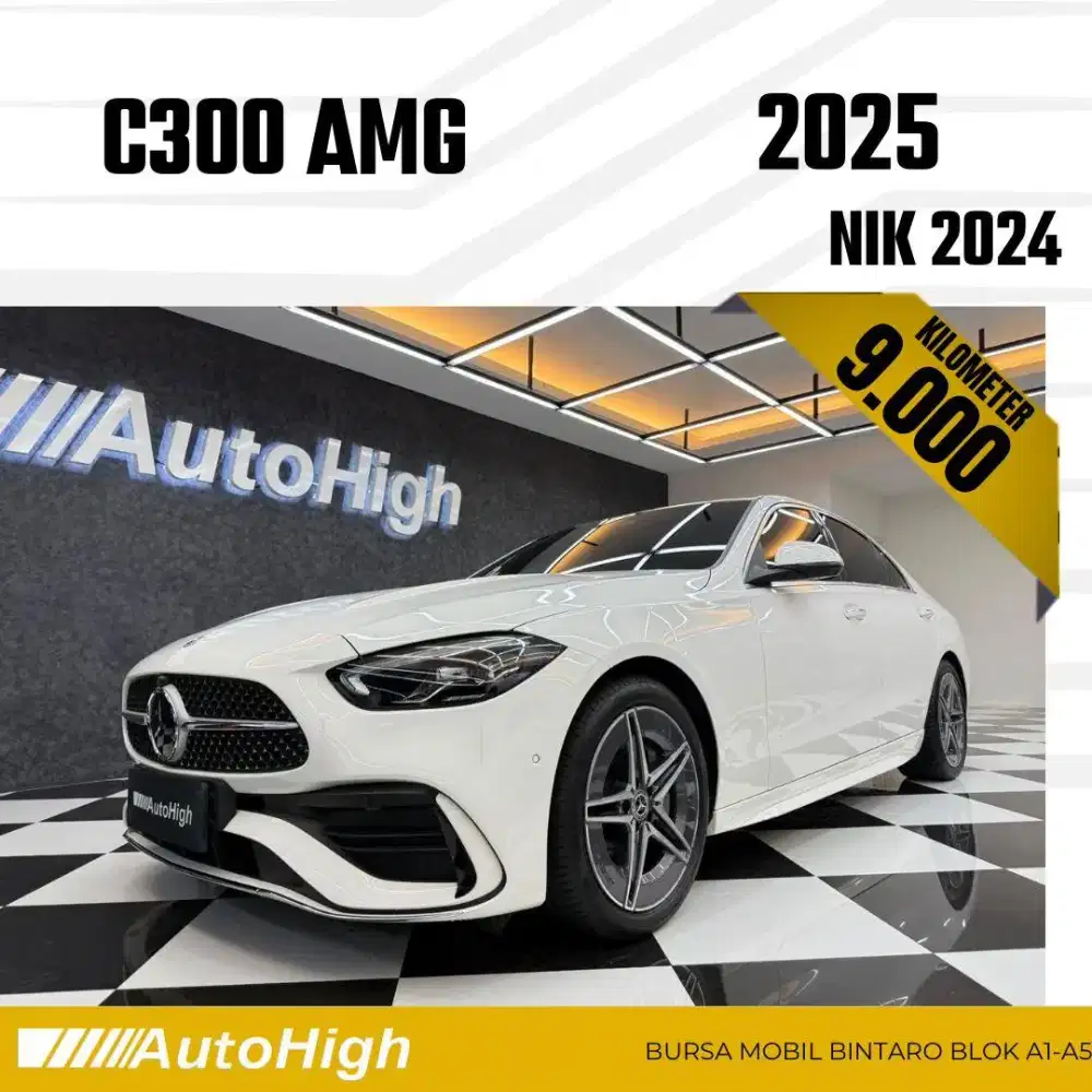 DP10% [Km9.000] C300 AMG 2024 White Reg 2023 #AUTOHIGH