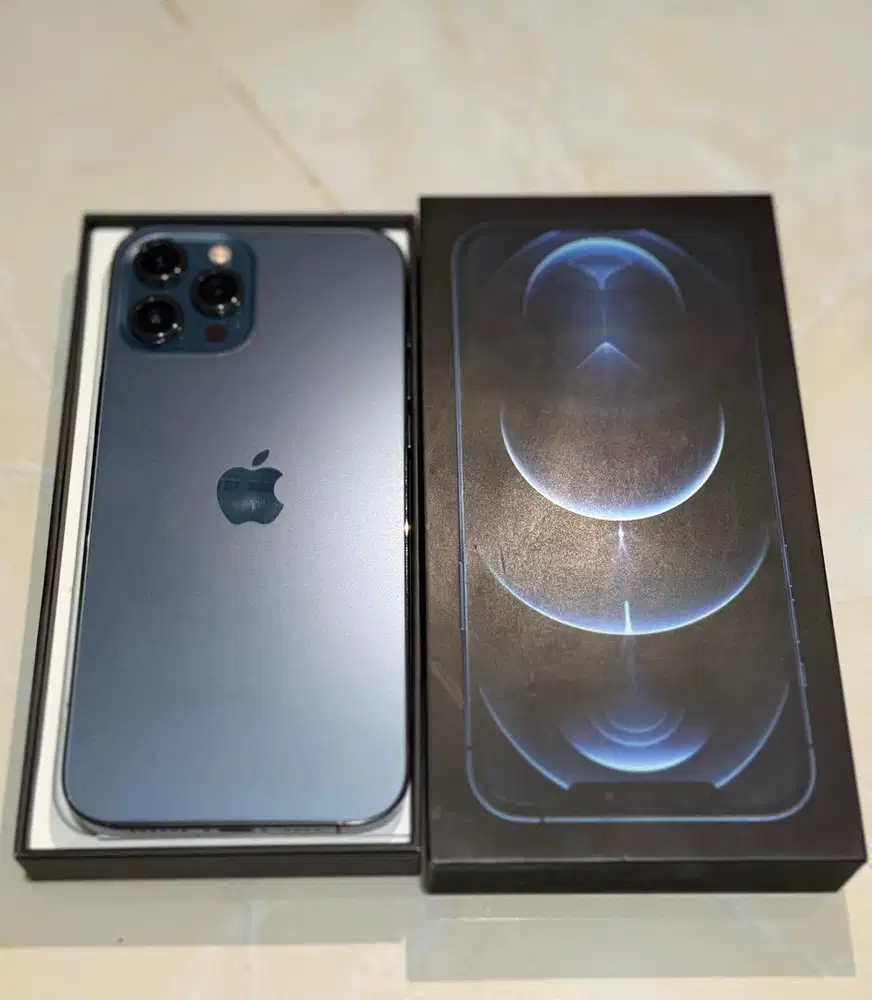 JUAL SECOND - IPHONE 12 PROMAX 128gb MIDNIGHT BLUE