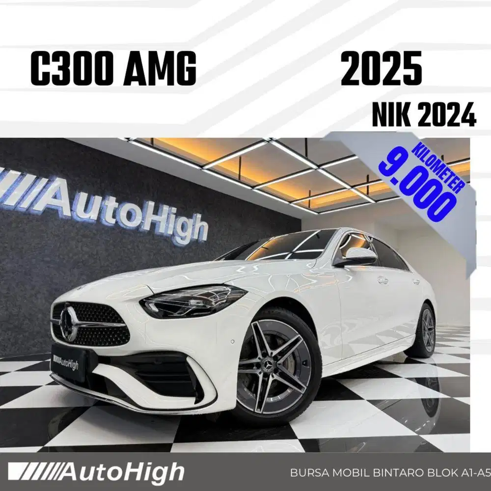 DP10% [Km9.000] C300 AMG 2024 White Reg 2023 #AUTOHIGH