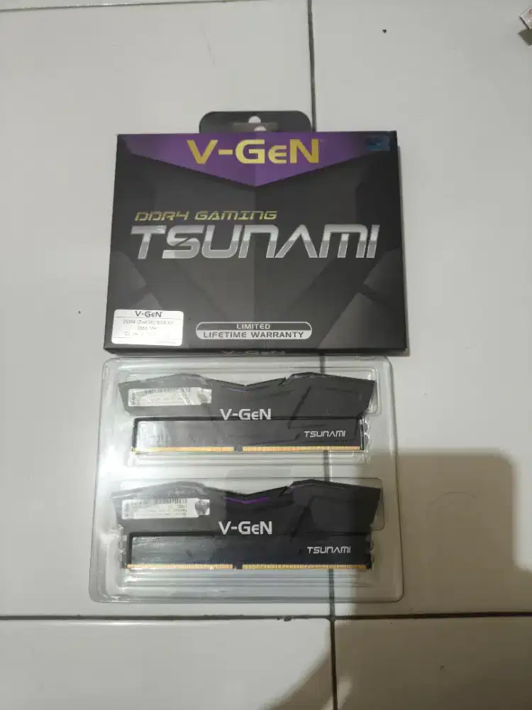 Ram V-gen Tsunami DDR4 2x4gb