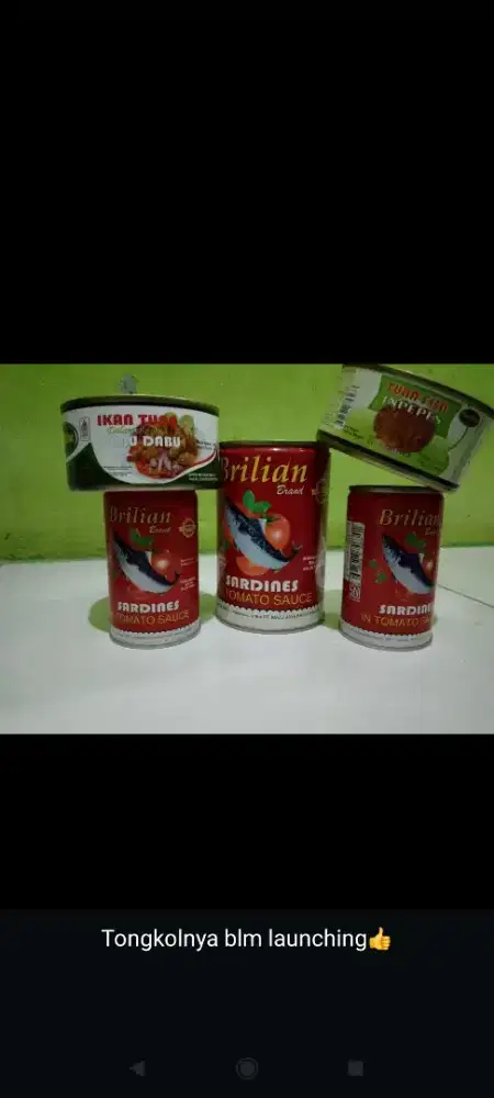 Brilian sarden  dan tuna kornet