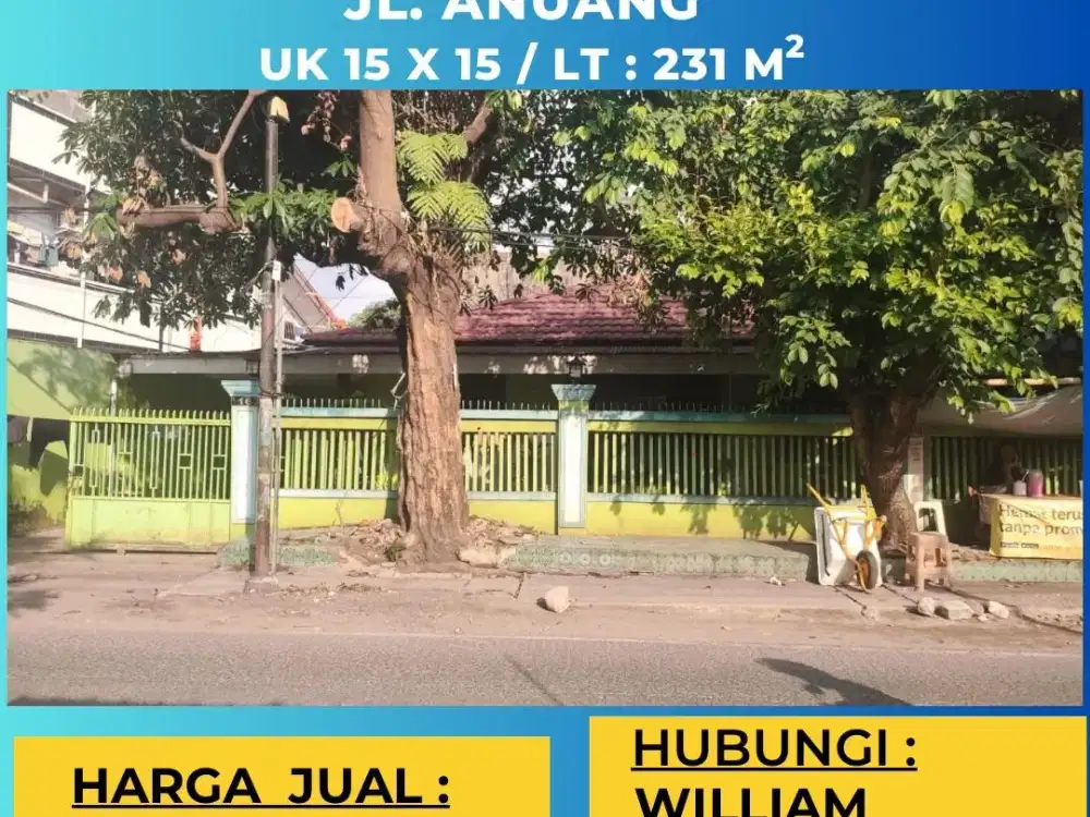 JUAL CEPAT RUMAH TUA JL ANUANG MAKASSAR