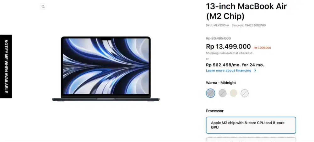 13-inch MacBook Air (M2 Chip)