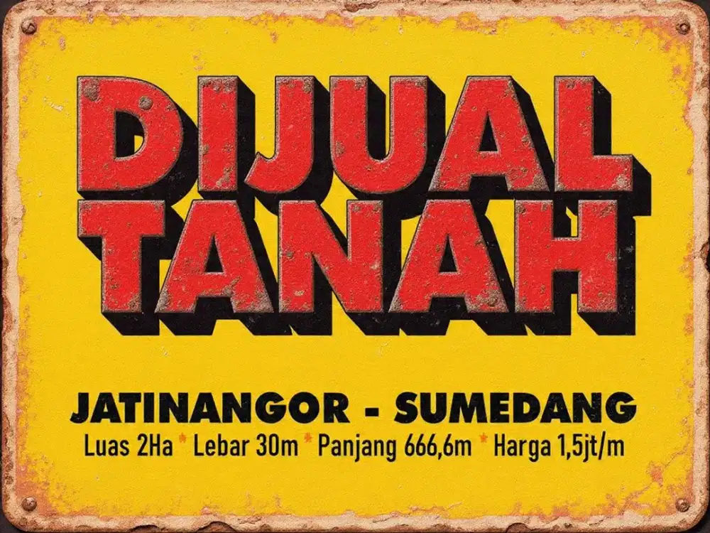 JUAL TANAH MURAH 2Ha DI, JATINANGOR, BANDUNG TIMUR, CIBIRU, CILEUNYI,