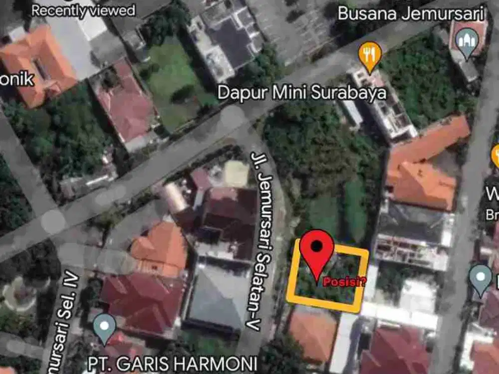 Dijual Tanah Murah di Jemursari Surabaya Timur
