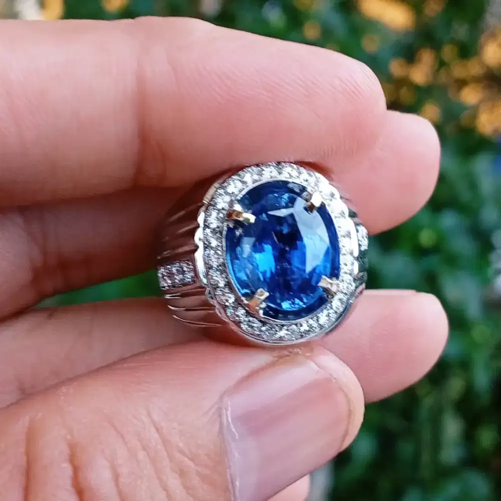 Premium class!! blue Sapphire Sri Lanka 5.06 ct ring GD