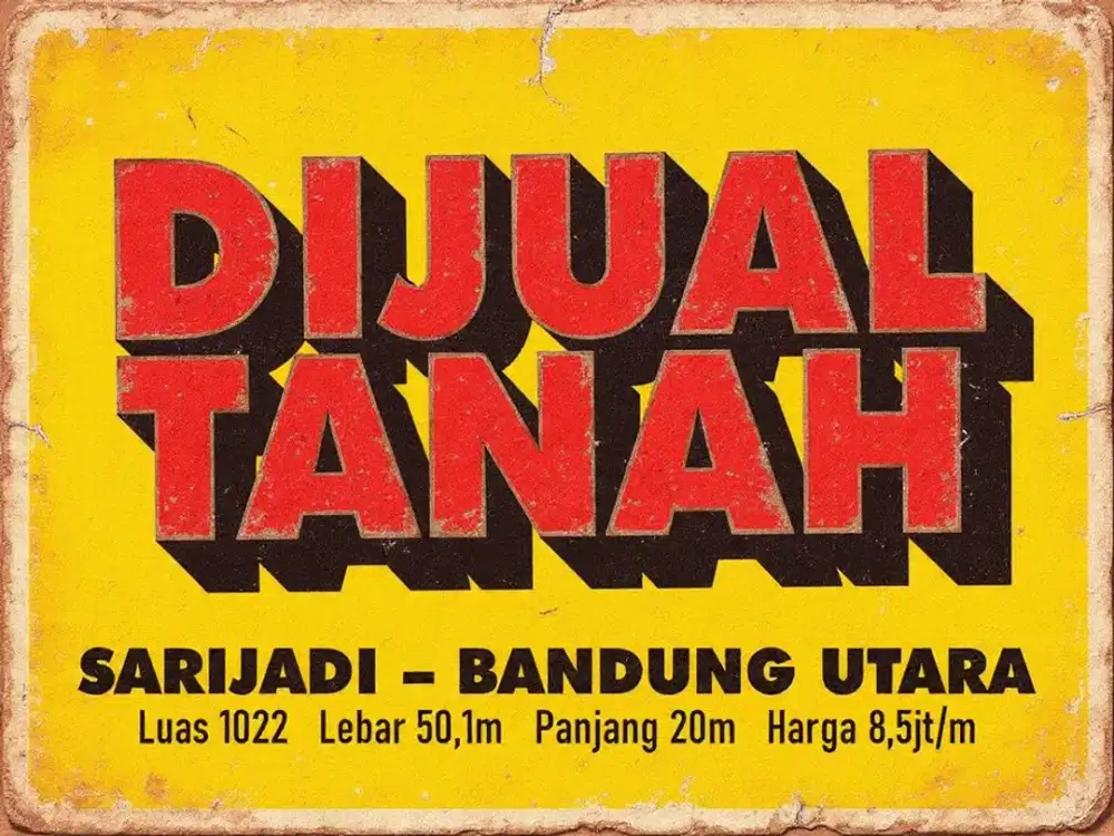 JUAL TANAH MURAH DI, SARIJADI, SETRADUTA, GEGERKALONG, BANDUNG UTARA,