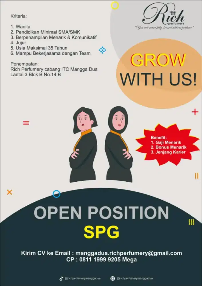 Siap ditempatkan dimana aja .. Untuk cewek cantik menarik