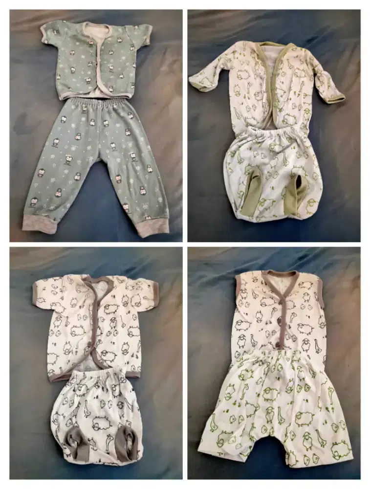 baju bayi setelan kancing