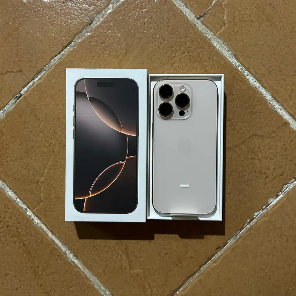 iPhone 16 Pro 256GB Desert Titanium NEW IBOX (GARANSI BELUM AKTIF)