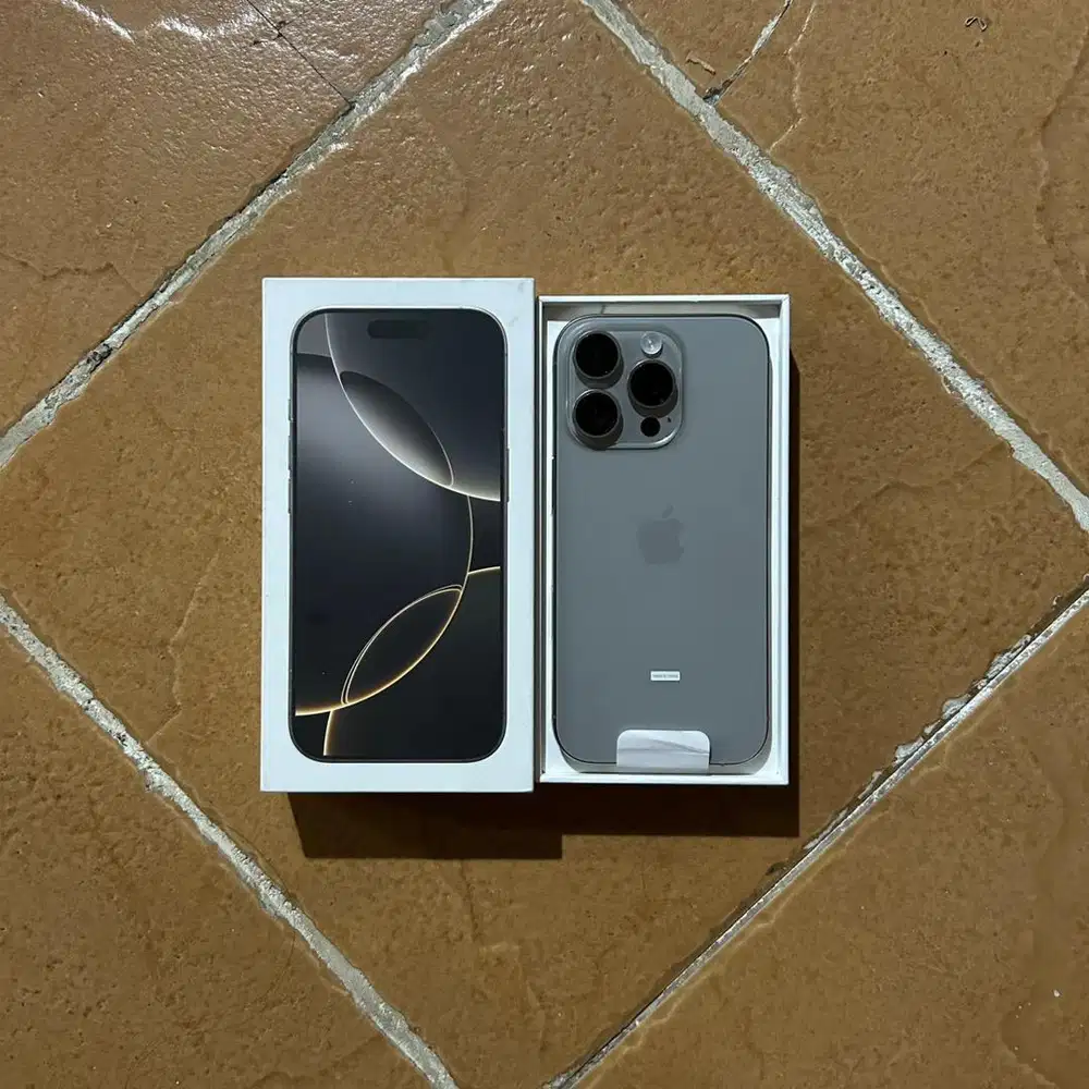 iPhone 16 Pro 256GB Natural Titanium NEW IBOX (GARANSI BELUM AKTIF)