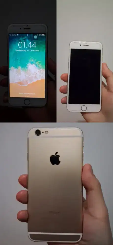 iPhone 6 32GB White Gold putih-emas