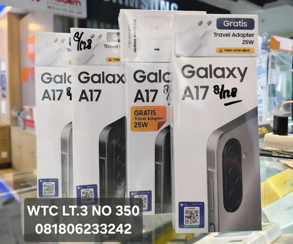 Samsung A17 8+8/128 Baru Garansi resmi