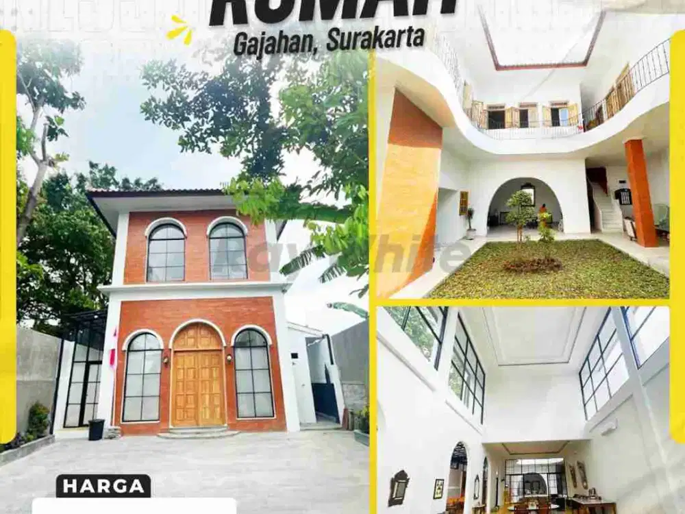 Rumah Mewah Bangunan Modern 2 Lantai Furnished Siap Pakai Di Gajahan Solo