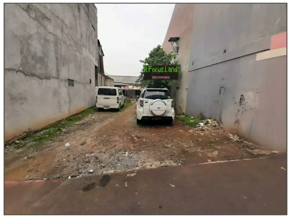 Tanah STRATEGIS Dekat Jalur Angkutan Umum Luas 123 JURANG MANGU pondok aren