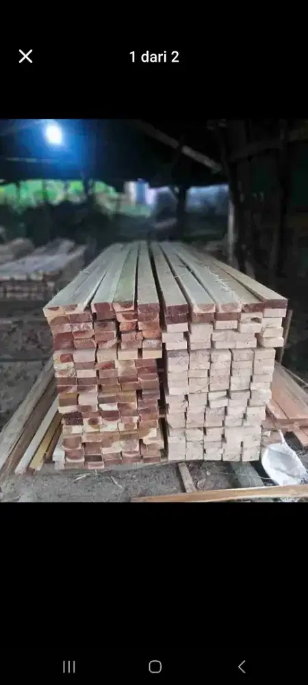 Kayu kaso batangan ukuran 5/7x4m