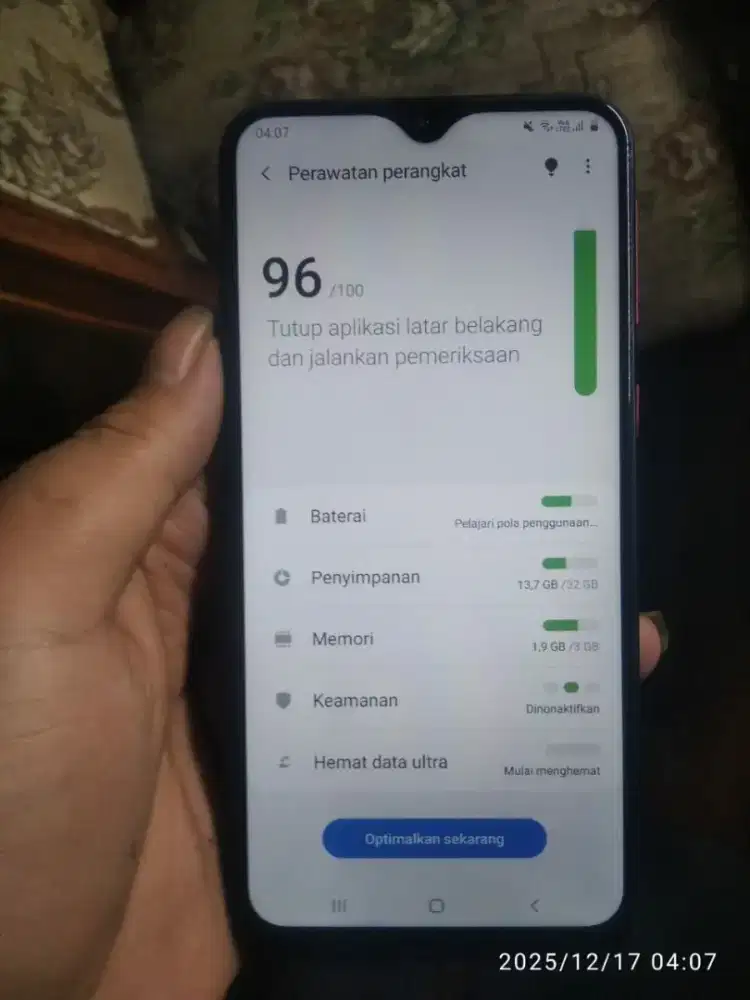 Samsung M20 Ram 3/32 minus lecet pemakaian