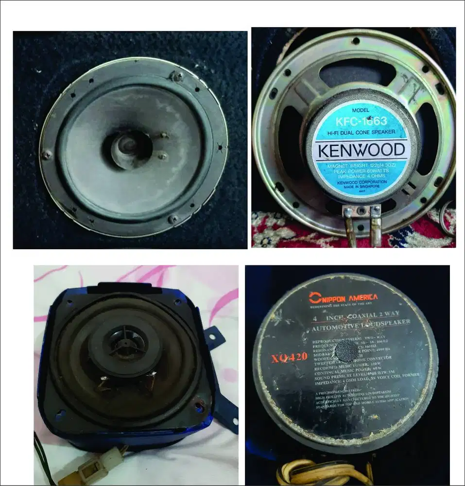 NEGO DiJual Cepat 4 Buah Speker NIPPON AMERICA + KENWOOD