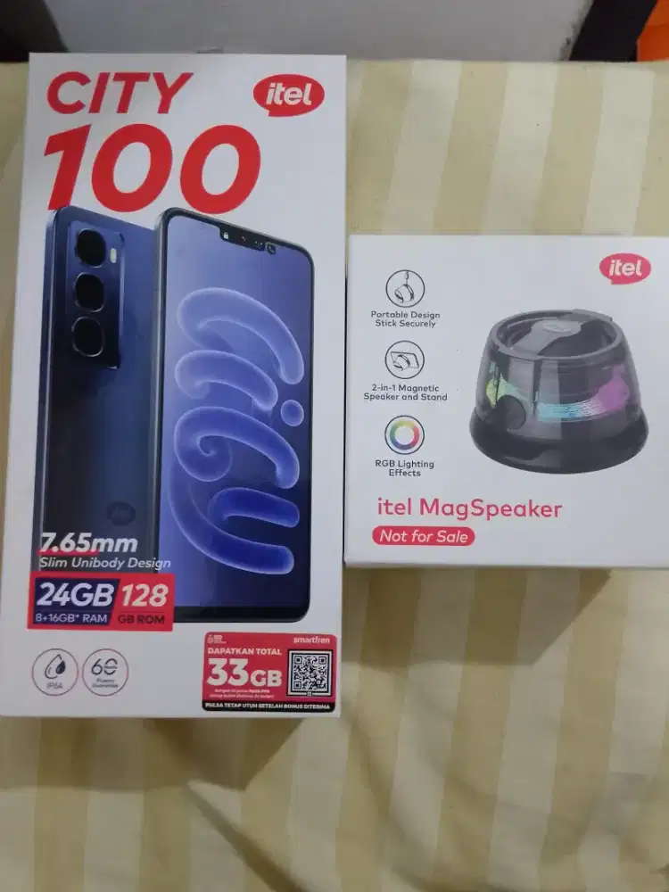 Itel city 100 8/128 fullset no minus like new