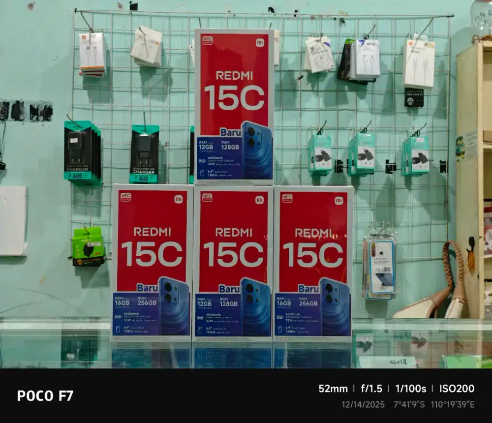 REDMI 15C 8/256 NEW SEGEL TERMURAH SIAP ANTAR