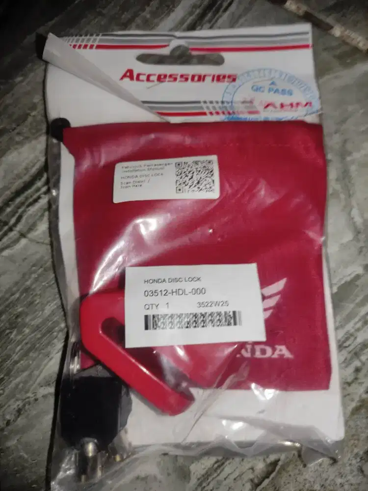 Gembok cakram Honda asli