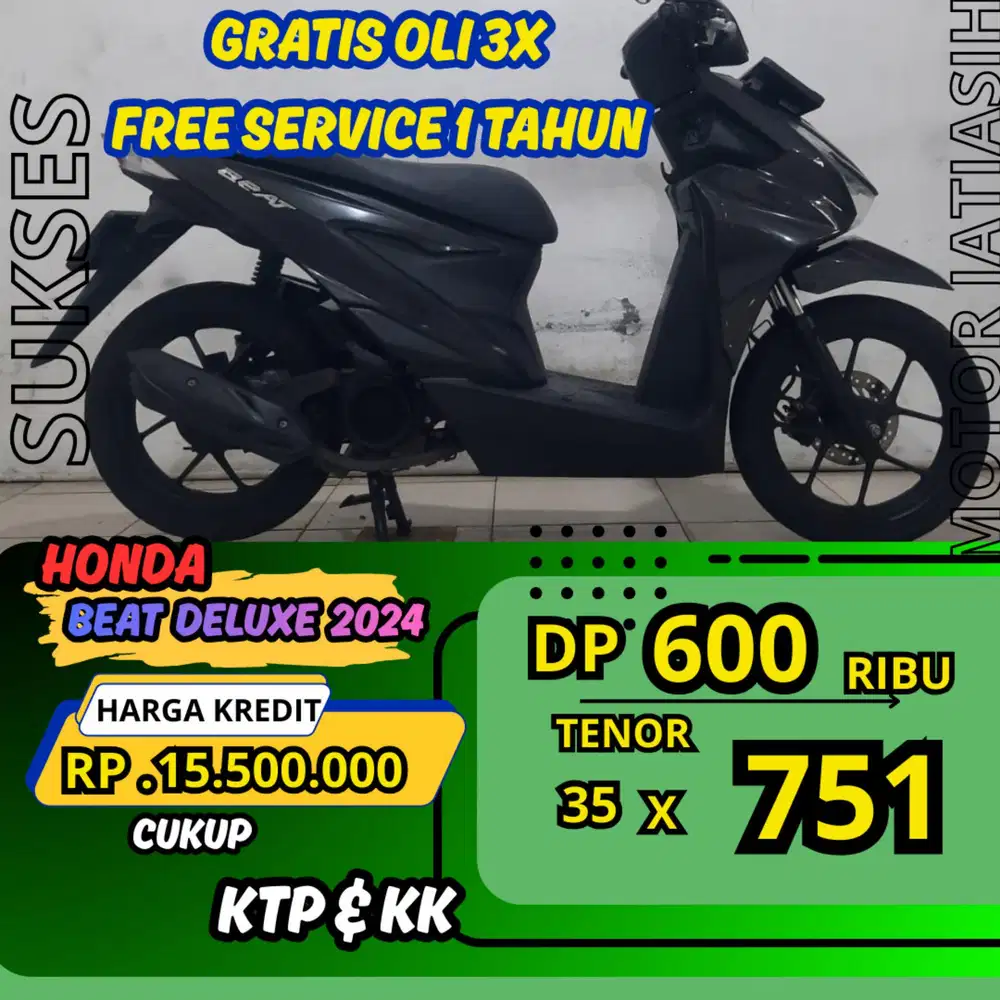 PROMO DP MURAH HONDA BEAT DELUXE 2024 DP 600 RIBU BISA CASH/KREDIT