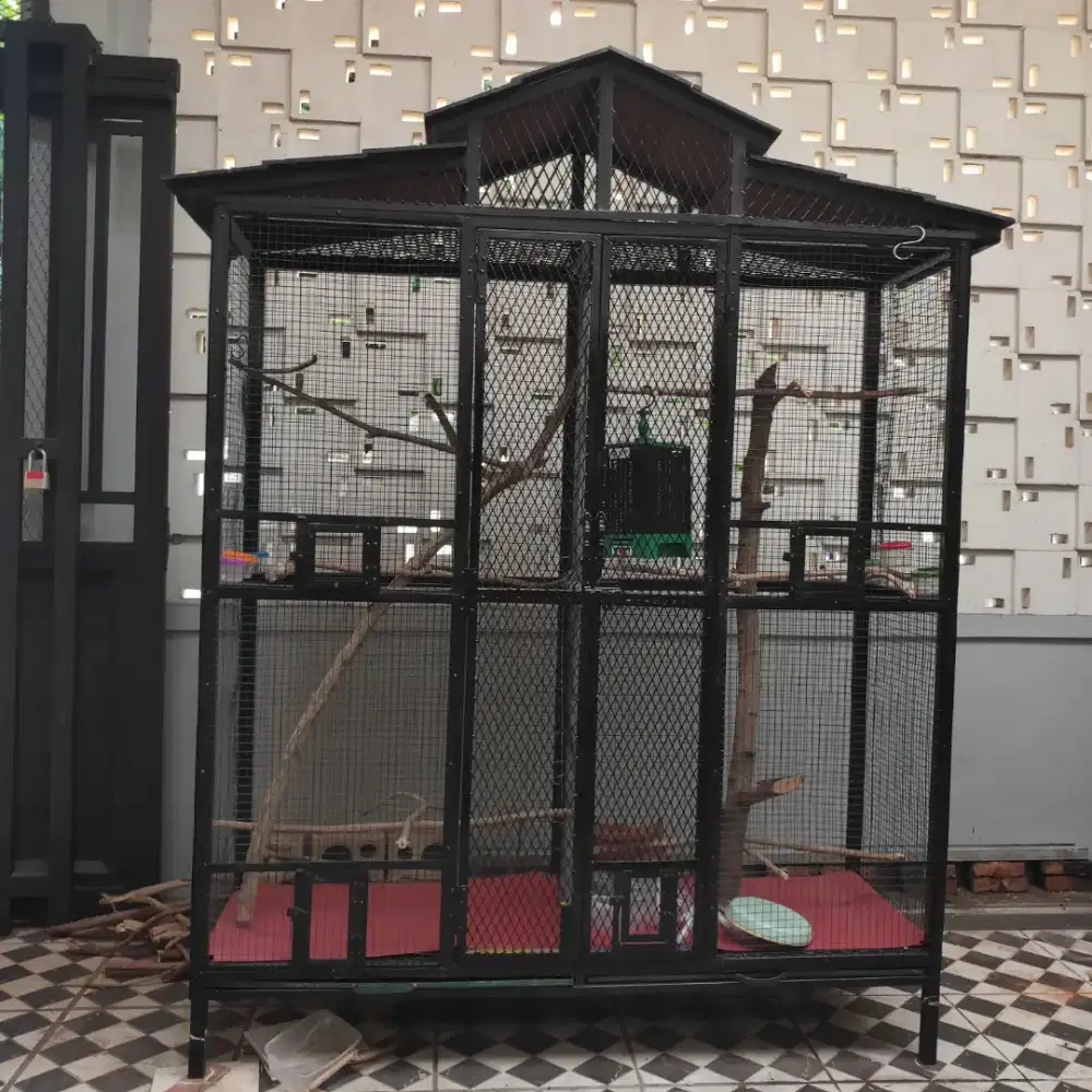 Kandang burung Aviari minimalis