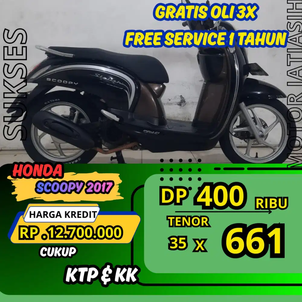 PROMO DP TERMURAH SCOOPY ESP 2017 DP 400 RIBU BISA CASH/KREDIT