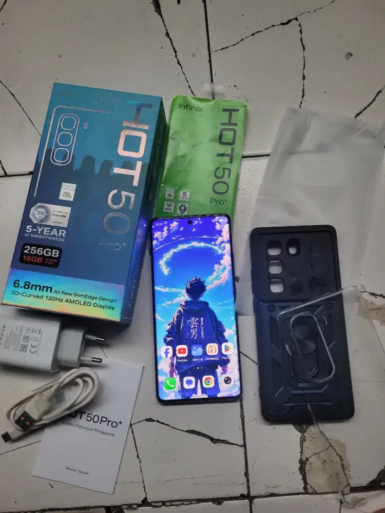 Infinix hot 50 pro plus ram 8/256 fullset NEGO