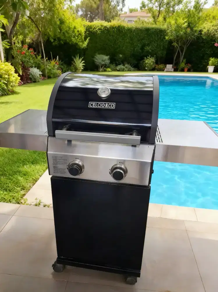 Pemanggan Bbq Celcio & Co Bbq gas gril 2 burner
Pemanggang sosis sate