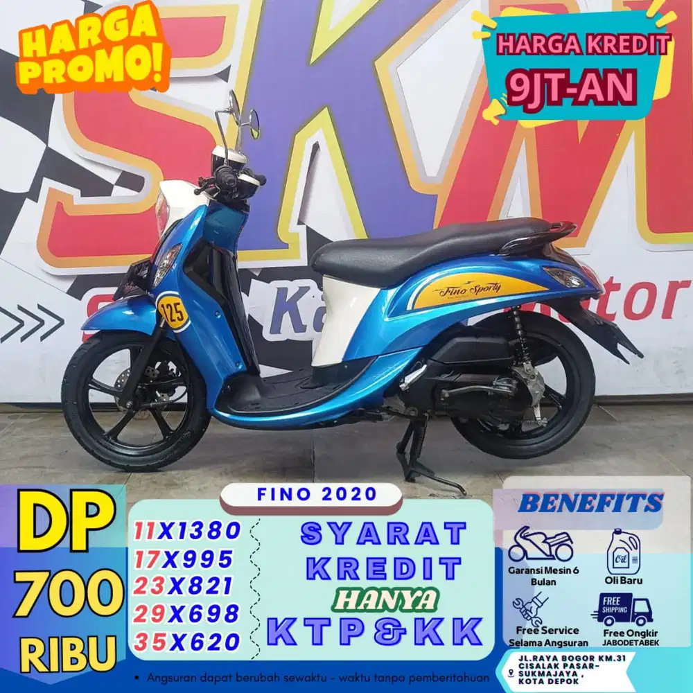 (bayar 500 free pajak + kaleng hidup) fino 2020 cash crdt